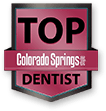 Top Colorado Springs Dentist badge