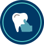 Animated tooth and thumbs up icon